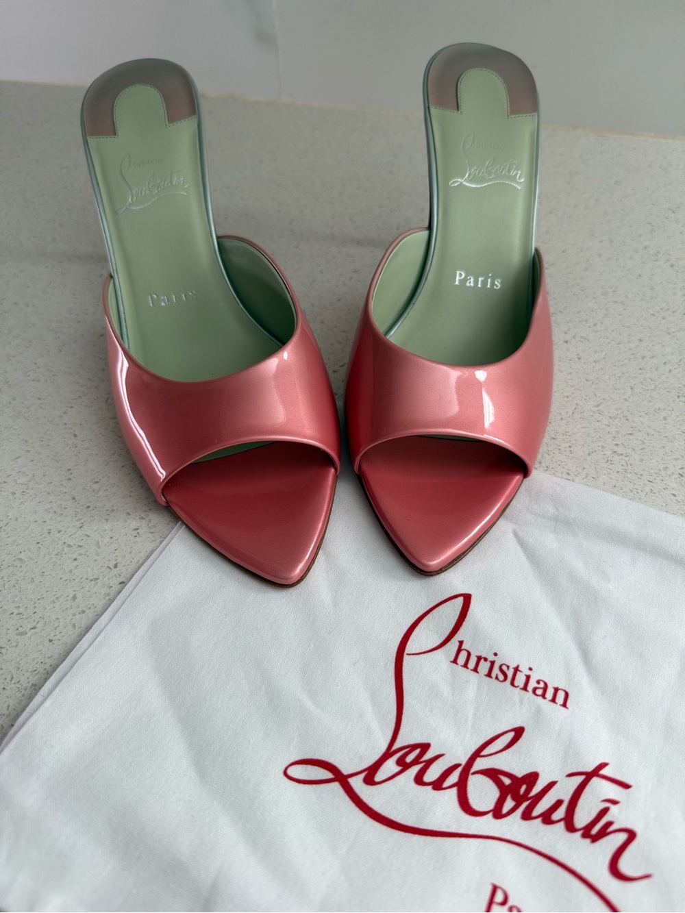 Christian Louboutin Miss Z Patent leather sandals Size EU 38 US 8 - Picture 3 of 11